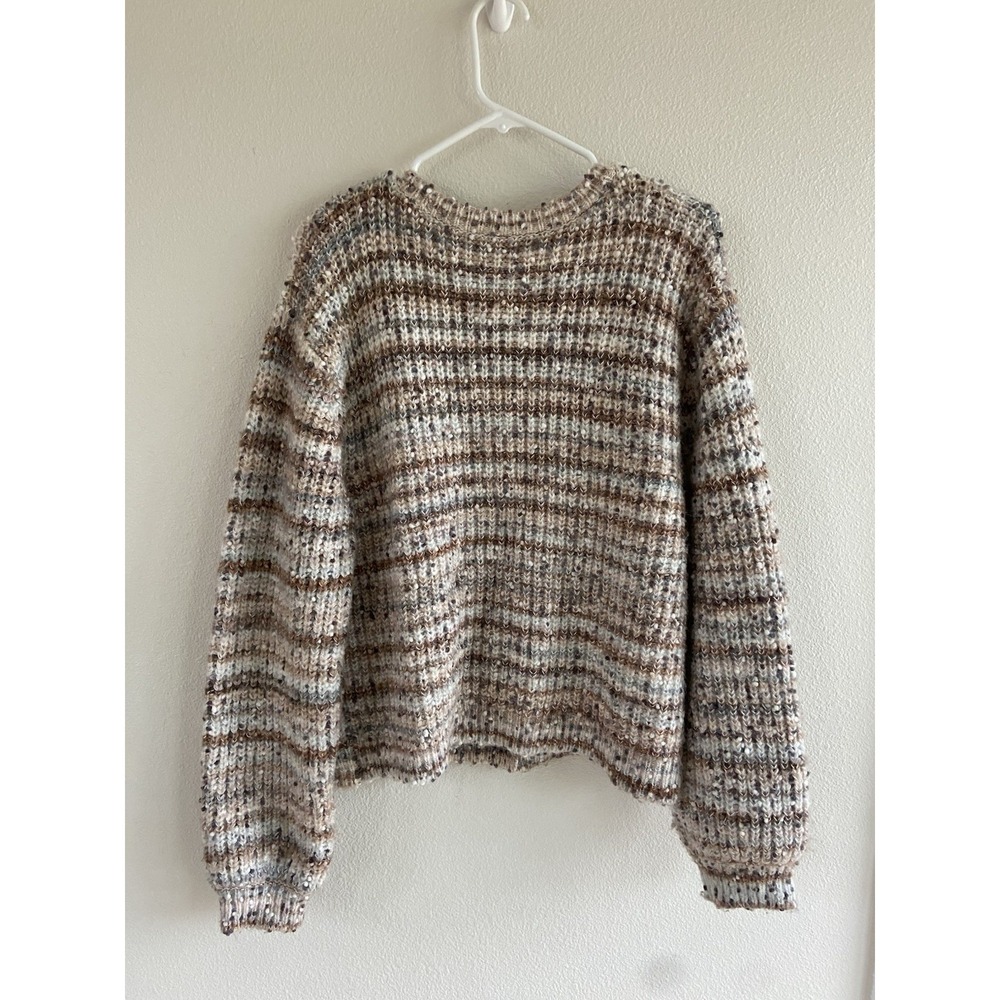 Rylee + Cru Women's Cardigan Large Chunky Cheyenne Wool Blend - Picture 3 of 8
